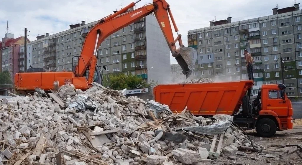 Профессиональный вывоз строительного мусора в Серпухове в октябре