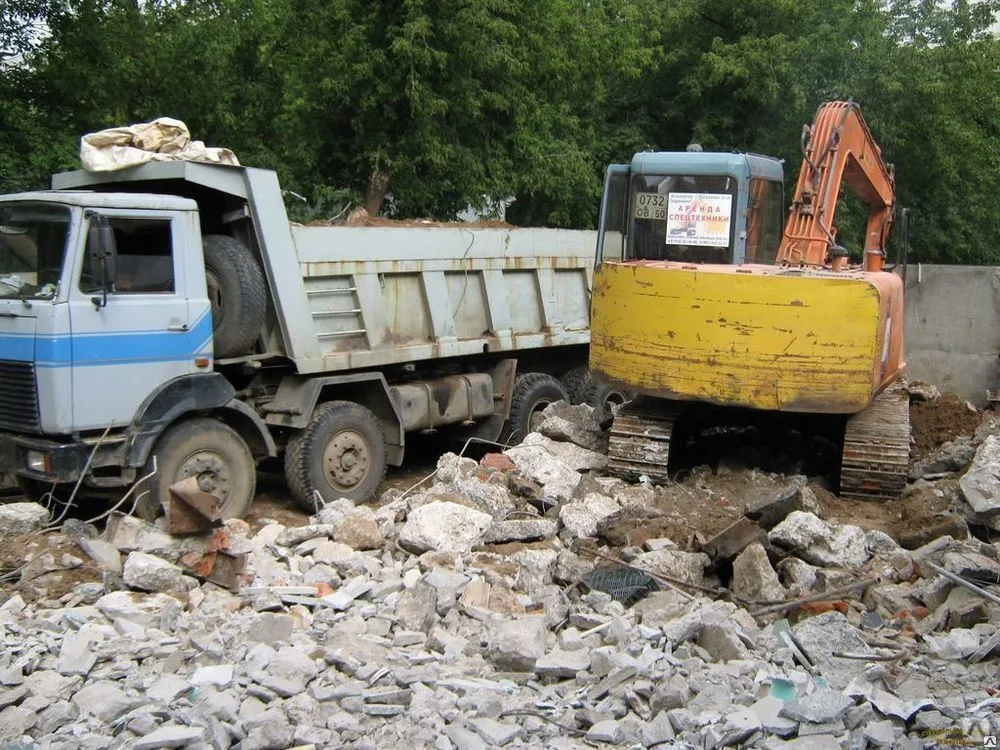 Вывоз бетонного боя и утилизация в Серпухове в октябре